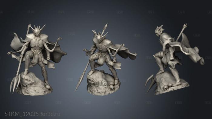 Atlantean Knight stl model for CNC