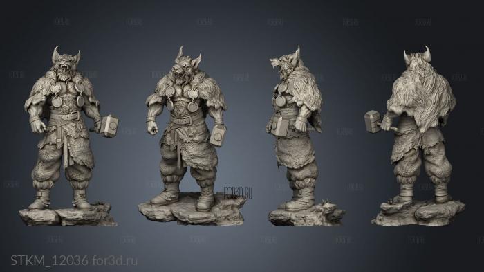 Barbarian Thor out 3d stl модель для ЧПУ