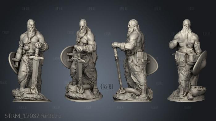 Barbarian Warrior all 3d stl модель для ЧПУ