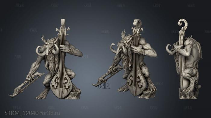 Depth Ones Zukki the Cellist Troll Music stl model for CNC