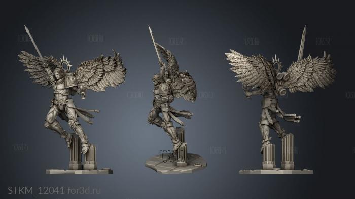 Angel Glory Two Sanguine Wing stl model for CNC