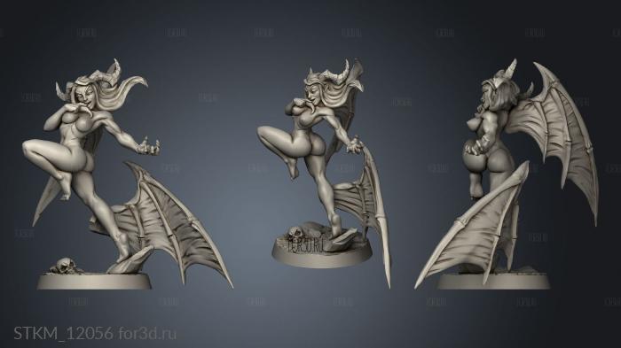 Aya Lust Demon Fantasy NSFW Nude stl model for CNC