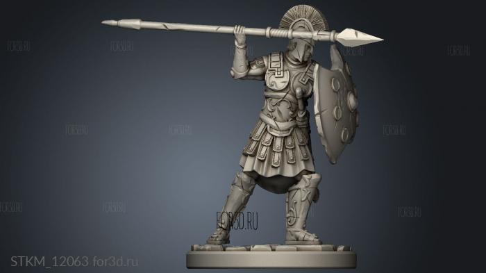 Athenian Soldiers stl model for CNC