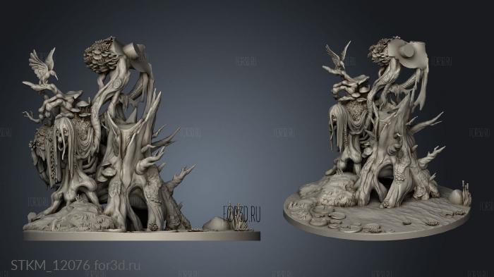 Forest Wood Spirit stl model for CNC