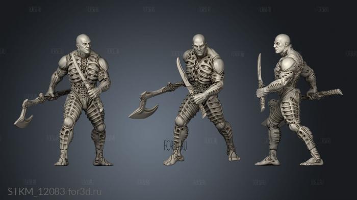 Omegas solo elder skull hunter respirador sergio clan stl model for CNC