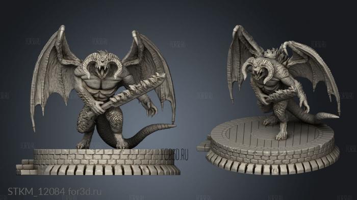 Balrog Figure there in magic stl model for CNC