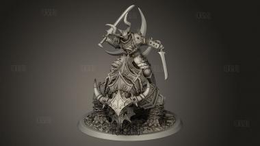Атакующий Маунт с Двойным Мечом Араки 3d stl модель для ЧПУ