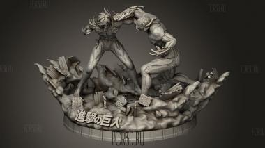 Атака на Титанов Эрен Xored steam 3d stl модель для ЧПУ