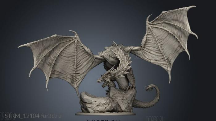 Arcanum and dragon stl model for CNC