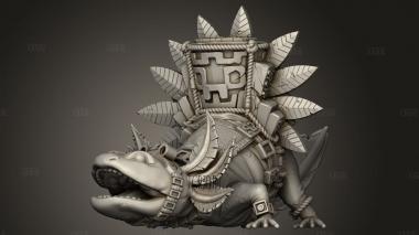 Маски Аксолотля-Конного Воина Акна 3d stl модель для ЧПУ