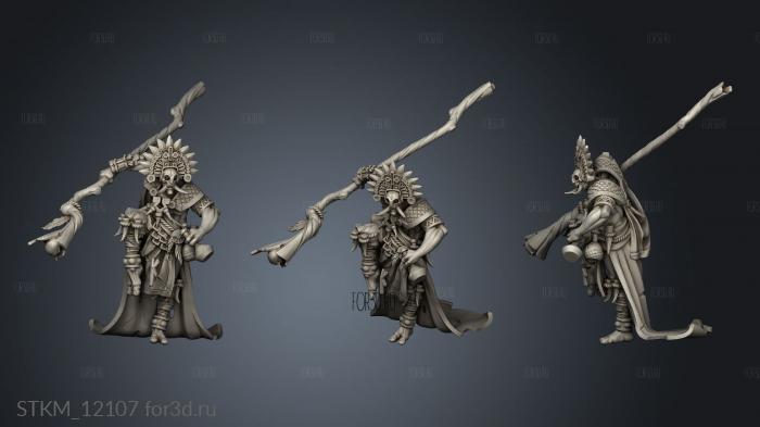 Masks Eztli Ikal Shaman stl model for CNC