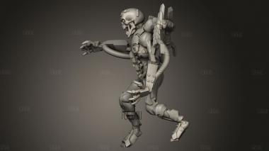 Персонаж киберморф 3d stl модель для ЧПУ