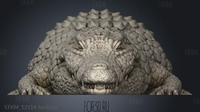 Articulated Giant Crocodile MOUTH GIANT CROCODILE AND TAIL stl model for CNC