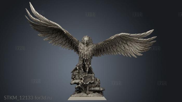 Attacking Giant Eagle stl model for CNC