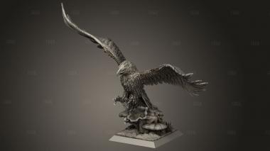 Атакующий Гигантский Орел 3d stl модель для ЧПУ