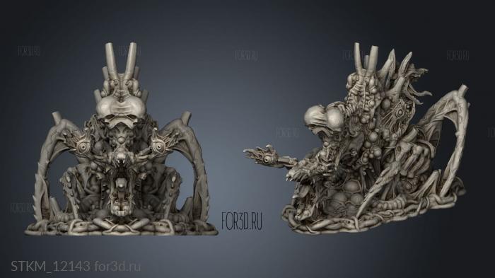 CE BIG MONSTER MUTATION BACK stl model for CNC