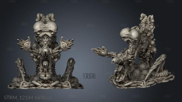 CE BIG MONSTER MUTATION BACK stl model for CNC