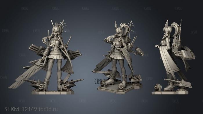 Azur Lane Ayanami stl model for CNC