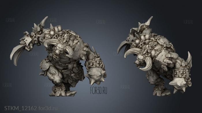 Aurox Minotaurs Bloodfevered Brute stl model for CNC