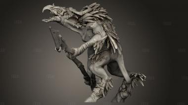 Выбранное Птицей Копье 3d stl модель для ЧПУ