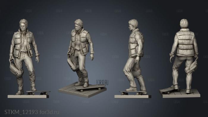 Back to the Future MARTY and Doc Bit bag stl model for CNC