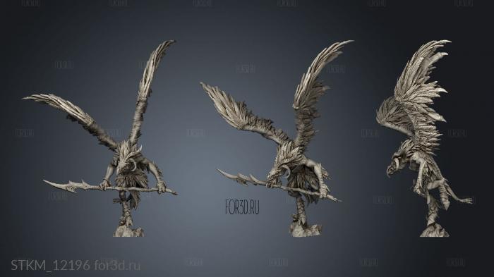 Avian Hunter Lance stl model for CNC