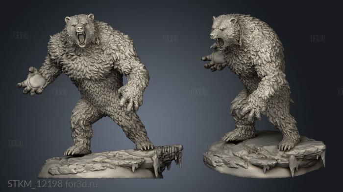 Bear Vanguard stl model for CNC