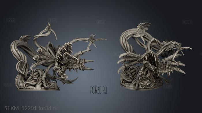 Corrupted Wood Verdant Doom VD stl model for CNC