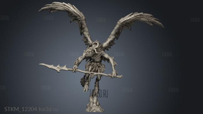 Avian Hunter Lance stl model for CNC