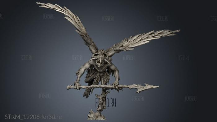 Avian Hunter Lance stl model for CNC