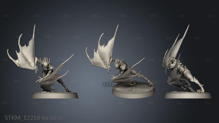 Dance the Vampires Werebat stl model for CNC