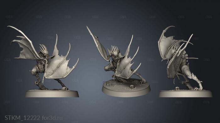 Dance the Vampires Werebat stl model for CNC