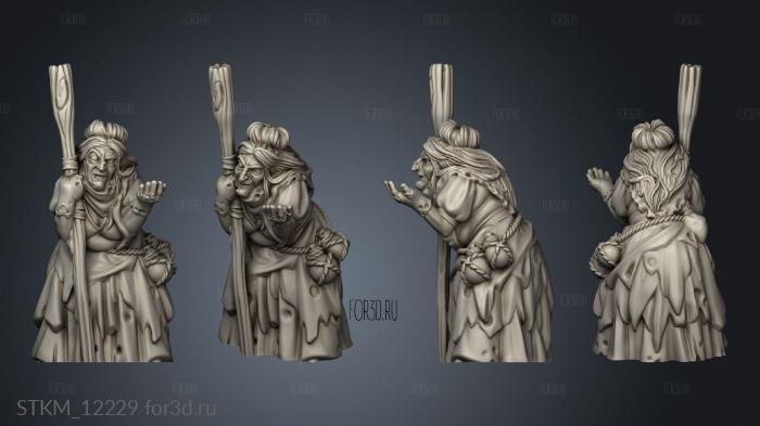 Characters BABA Yaga 3d stl модель для ЧПУ