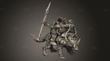 Гоблин-волкодав 3d stl модель для ЧПУ