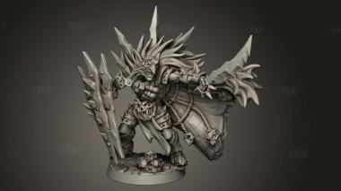 Черный Плащ-Бритва Razor Grot 3d stl модель для ЧПУ