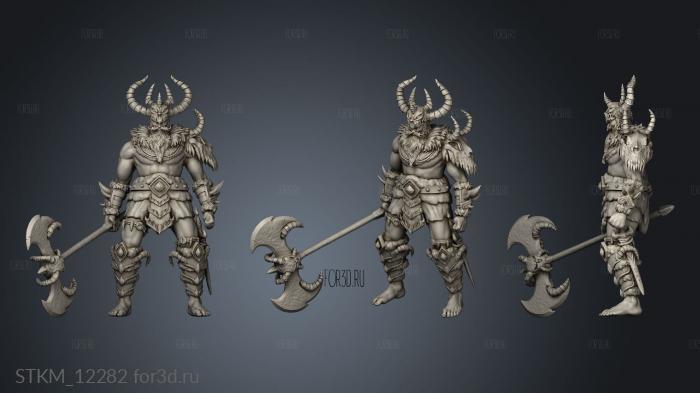 Cursed Forge frost giant huge stl model for CNC