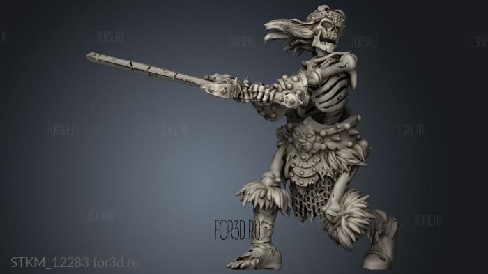 barbarian heroes batch skeleton stl model for CNC