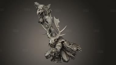 Варварский шаман и знахарь 3d stl модель для ЧПУ