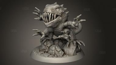 Василиск 3d stl модель для ЧПУ