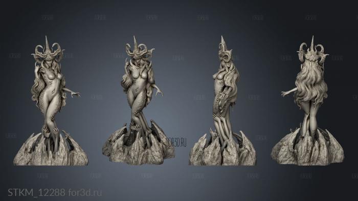 Demon Queen stl model for CNC