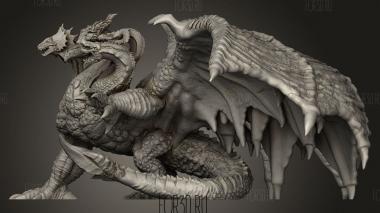 Бог-Дракон Огромен 3d stl модель для ЧПУ