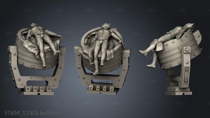 batman vs bane die for and buildings stl model for CNC