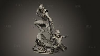 Бэтмен,Который Смеется 3d stl модель для ЧПУ