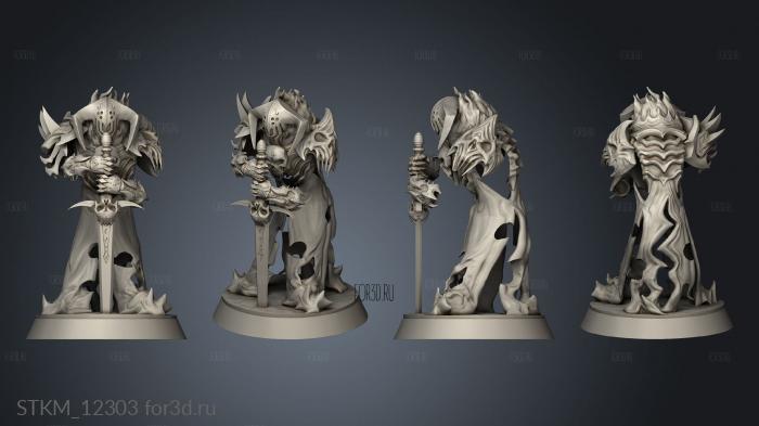 Mourning Knights Knight Regret stl model for CNC