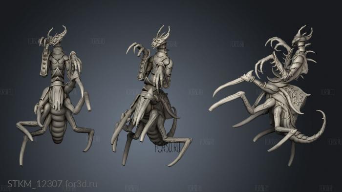 Battlemages and Spellblades Mantis pre stl model for CNC