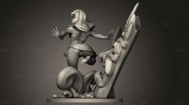 Пляжная Девушка слегка 3d stl модель для ЧПУ