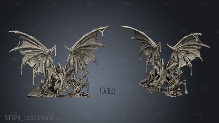 Belevon Swamp Black Dragon stl model for CNC