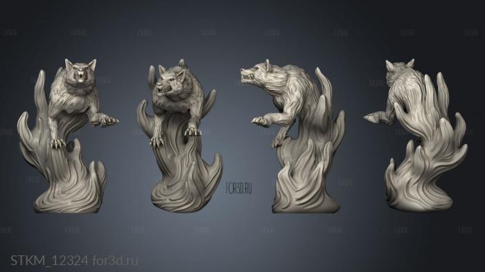 Beltesassar Summoner the Wolf Spirit stl model for CNC