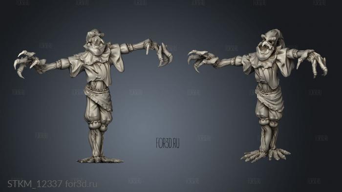 Blood Moon Scarecrow Standing stl model for CNC