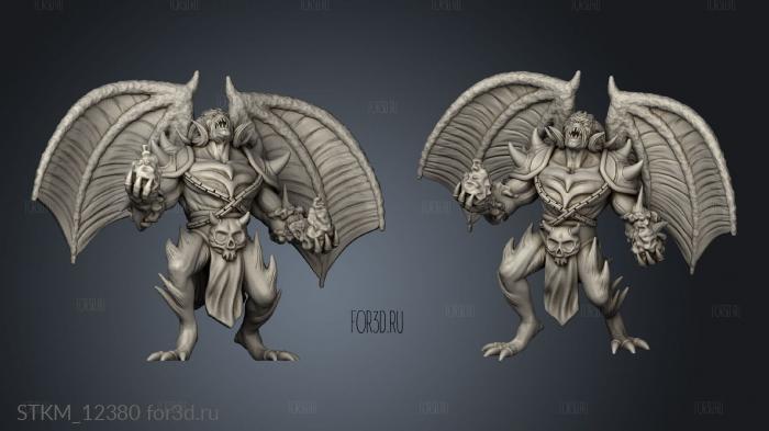 Deadly Sins Winged Devil Magic stl model for CNC